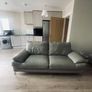 2x Three seater grey/beige sofas Image 3
