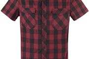 Men's Brandit 4XL "Roadstar" Black &amp; Redd Check Shirt (Brand New)