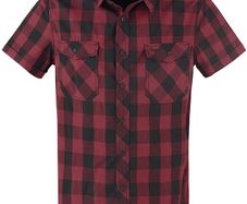 Men's Brandit 4XL "Roadstar" Black & Redd Check Shirt (Brand New)