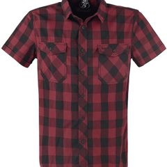 Men's Brandit 4XL "Roadstar" Black & Redd Check Shirt (Brand New)