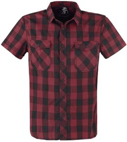 Men's Brandit 4XL "Roadstar" Black & Redd Check Shirt (Brand New)