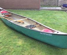 Old Town Pathfinder Canadian Canoe Royalex Paddles Included