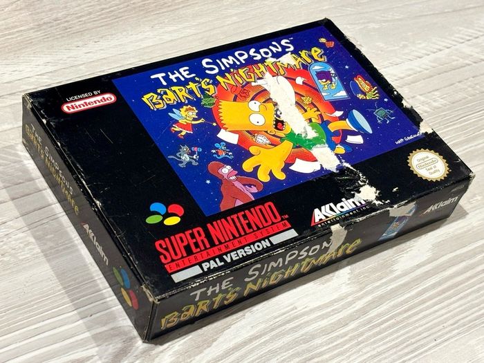 The Simpsons Barts Nightmare for SNES - Boxed