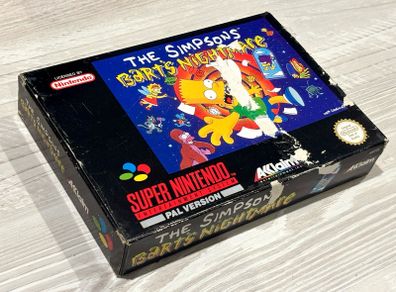 The Simpsons Barts Nightmare for SNES - Boxed