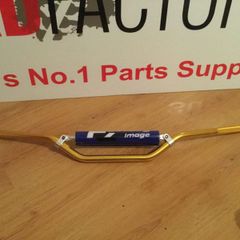 Gold Alloy Handle Bars With Pad Kx, Cr Yz Etc