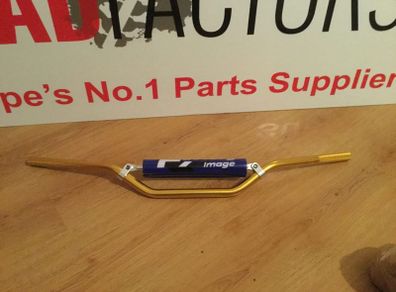 Gold Alloy Handle Bars With Pad Kx, Cr Yz Etc