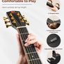 4/4 Electric Acoustic Guitar Full Size with Golden Tuning Pegs, Starter Kits Cutaway Electroacoustic Guitar Set for Beginner Adults Teens Students, Black (FREE SHIPPING) Image 5