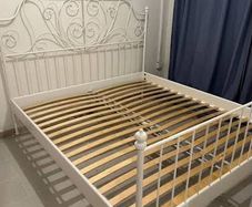 Metal double bed