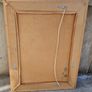Large Rectangular Light-Wood Framed Wall Mirror Image 2