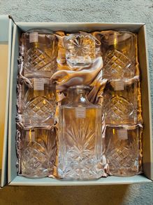 Tipperary Crystal Belvedere Decanter and 6 Tumbler Set BRAND NEW