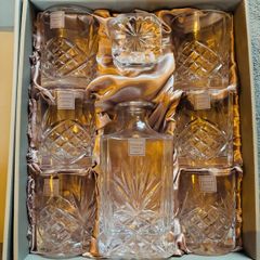 Tipperary Crystal Belvedere Decanter and 6 Tumbler Set BRAND NEW