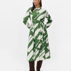 BRAND NEW Primark Geometric Shirt Dress: Size 10