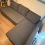 IKEA Corner sofa FRIHETEN Corner sofa-bed with storage, Skiftebo dark grey Image 4