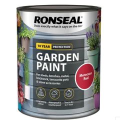 Ronseal Garden Paint - Moroccan red