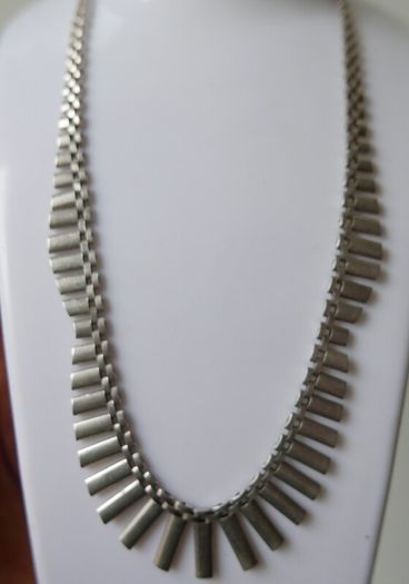 Vintage Cascading Necklace hallmarked 925 Sterling Silver length 17,5"  - 25,1g