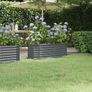 Garden Raised Bed Galvanised Steel 114x40x36 cm Anthracite Image 3
