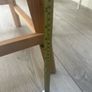 kitchen stools Nordic style x 6. Faux leather white/wood Image 4