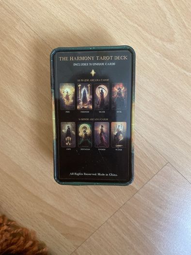 NEW The Harmony Tarot Deck | 78 Cards | Gold Foil on Blue Core | cards