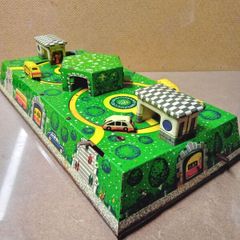 Vintage Russian wind up  Tin Toy  - Town - City