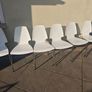 6 IKEA Vilmar stackable chairs - white Image 5