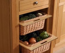 Kitchen wicker baskets