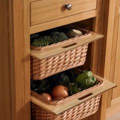 Kitchen wicker baskets