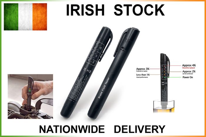Brake Fluid Tester Pen LED Moisture Water Compact Tool Check Indicator Oil Test