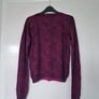 Armani Jean's Purple Cardigan Image 2