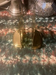 Brass musical book ends free postage