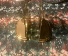 Brass musical book ends free postage