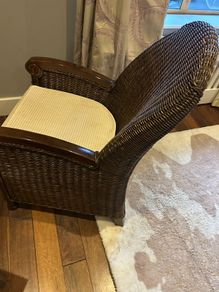 Two wicker chairs