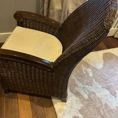 Two wicker chairs