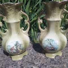 Antique Staffordshire Vases.