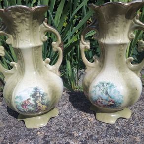 Antique Staffordshire Vases.