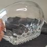 Vintage Pressed Glass Dessert Serving Bowls Pair Image 3