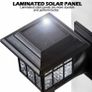 Solar Fence Lights Solar Lights Outdoor Garden LED Solar Powered Outdoor Wall Lights Waterproof Decor for Patio Yard Warm White 2 Pack Image 6