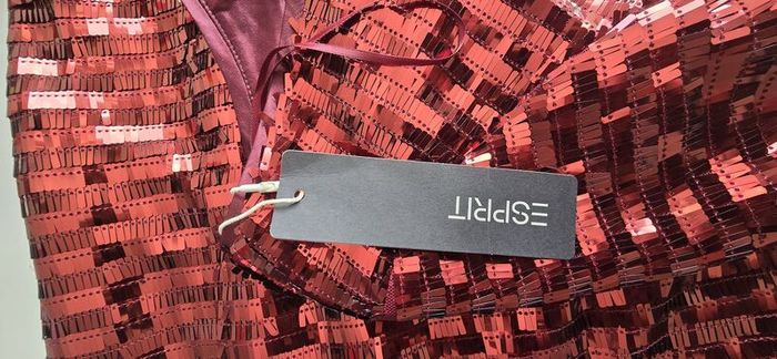 ESPRIT ladies' dress for special occasions 102EO1E331 , 618/CHERRY RED 4, size S