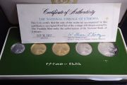 Rare 1977 Ethiopia Proof Coin Set - Franklin Mint - 100% Complete with Case and COA