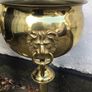 Bargain Tall pair of  Brass jardinieres planters on pedestals. Image 3