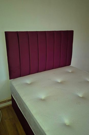 Double bed maroon color