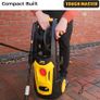 High Power Pressure Washer 1800W High Performance Jet Wash 420 L/H 140 Bar Turbo Nozzle Auto Stop System 6M Hose Portable Electric Jet Washer for Patio Car Garden Home Furniture (FREE SHIPPING) Image 2
