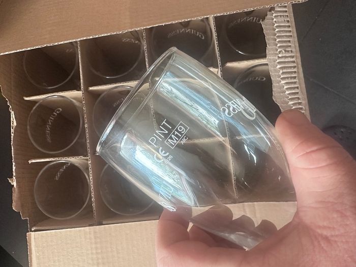 2019 edition 24 unused Guinness pint glasses