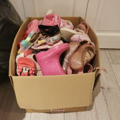box of girls shoes