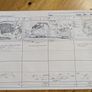 Sonic The Hedgehog Animation Cel, Concept Drawing and Story Board Image 2
