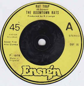 Iconic Vinyl single - Boomtown Rats - Rat Trap
