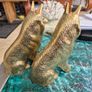 Pair of brass German Shepherds Image 4
