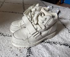 Dr Martens White Leather Womens Boots