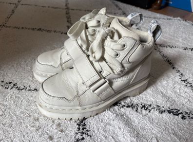 Dr Martens White Leather Womens Boots