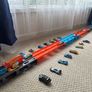 Hotwheels Truck Set with Many Extra Cars Image 2