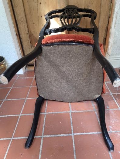 Elegant Antique Edwardian Mahogany Occasional Chair